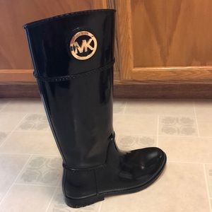 Michael Kors Black Rain Boots